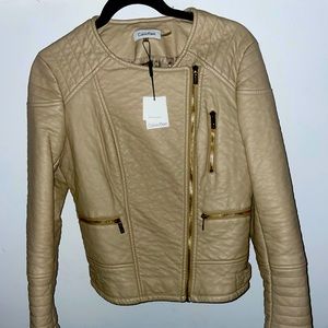 Brand NEW!!! Calvin Klein leather jacket size small